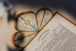 Ketubah "Mishkan" vitrage - Hand painted with gold 24 K