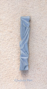 Ceramic mezuzah "Diamond" Blue stone color 2 sizes