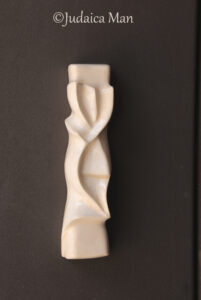Ceramic mezuzah "Shema" Cream color 3 sizes
