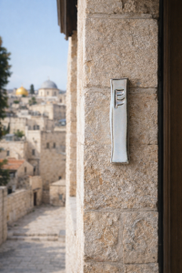 מזוזה רש"י צבע לבן מגוון