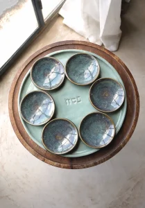 מגש לפסח צבע ירוק פסטל