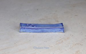 Mezuzah case "Rashi" Azure stone color
