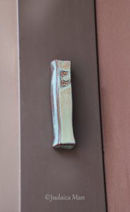 Mezuzah case "Rashi" Green turquoise color