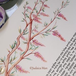 Personalized Hand-Painted Custom Ketubah — Original Jewish Art