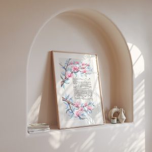 Ketubah Magnolia flowers